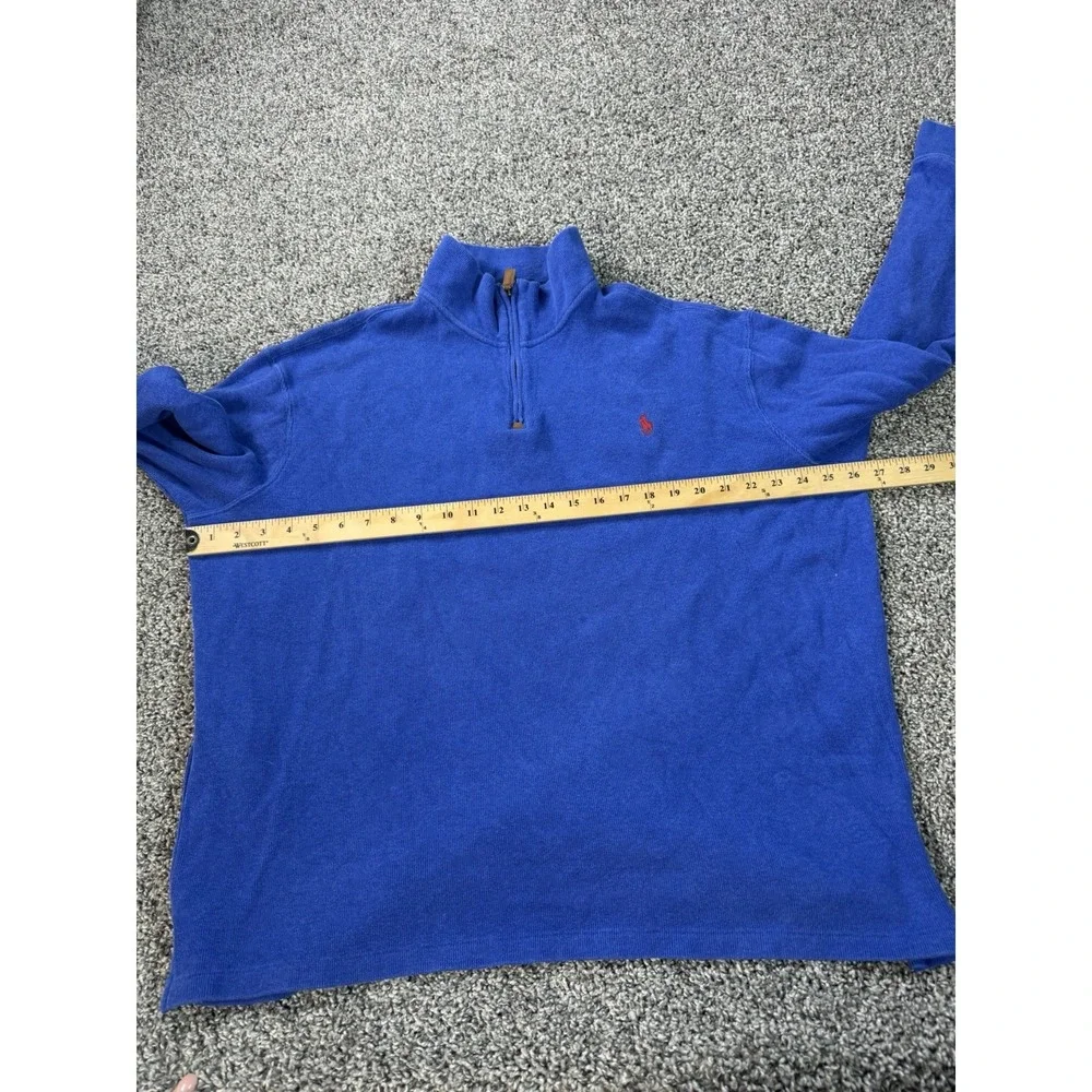 Polo Ralph Lauren 1/4 Zip Sweater Men's Size XL Blue